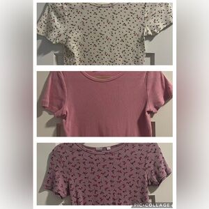 GAP Purple and Pink Short Sleeve Tees